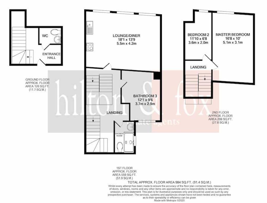 Appartement 3Br Duplex Penthouse Harrow Centre Extérieur photo